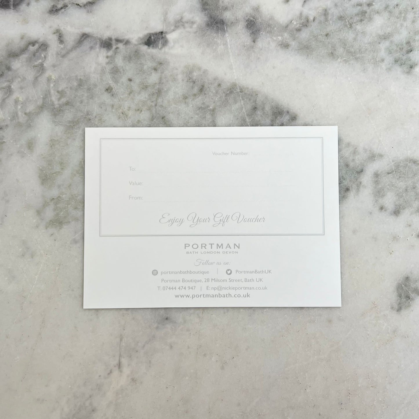 Portman Physical Gift Voucher