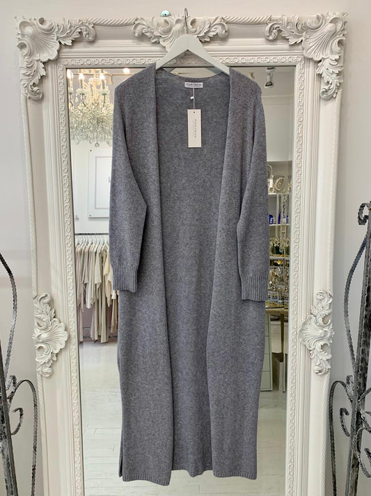 Dark grey maxi cardigan