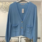 The Madison cardigan in cream with pockets