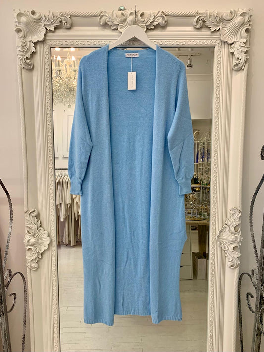 Sky blue maxi cardigan