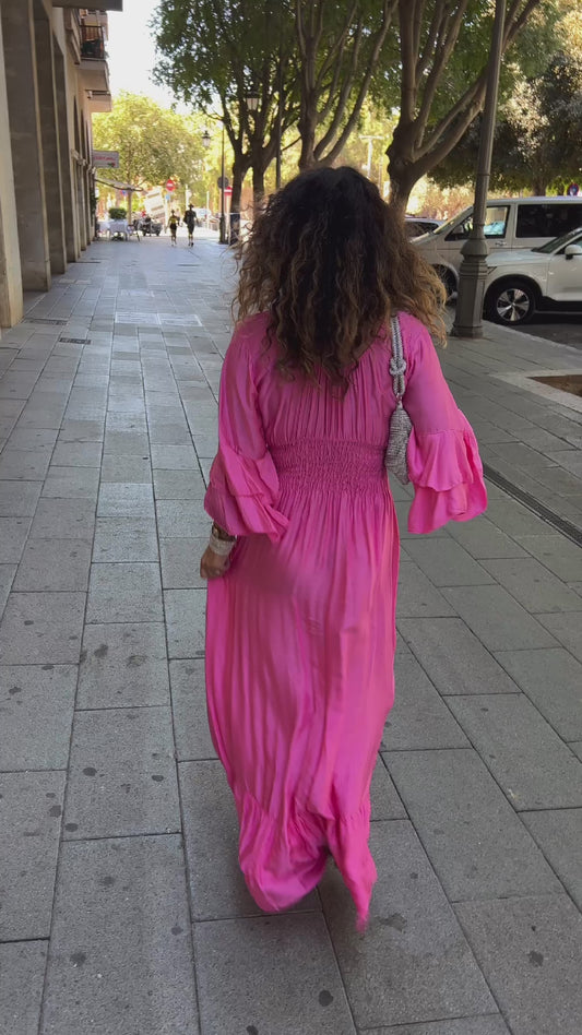 Pink Silky Casablanca Dress
